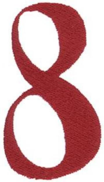 Picture of Number 8 Machine Embroidery Design