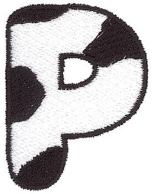 Picture of Cow P Machine Embroidery Design