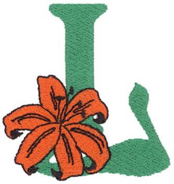 Picture of Flower L Machine Embroidery Design