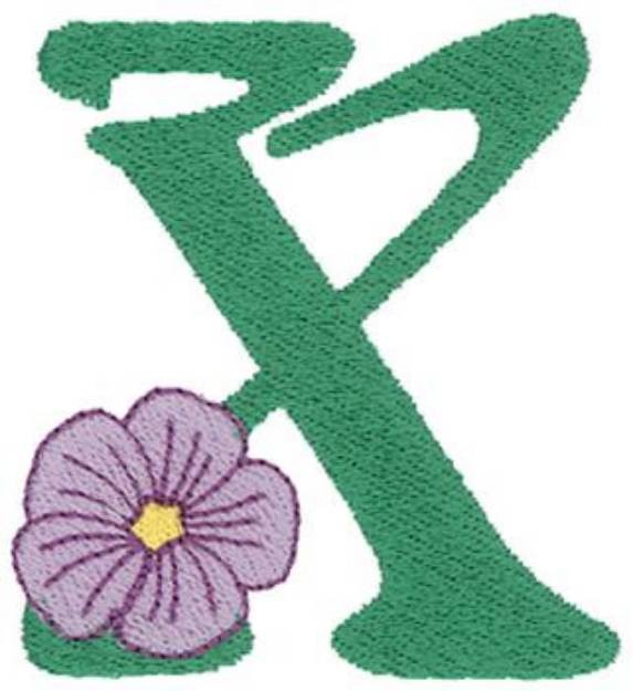 Picture of Flower X Machine Embroidery Design