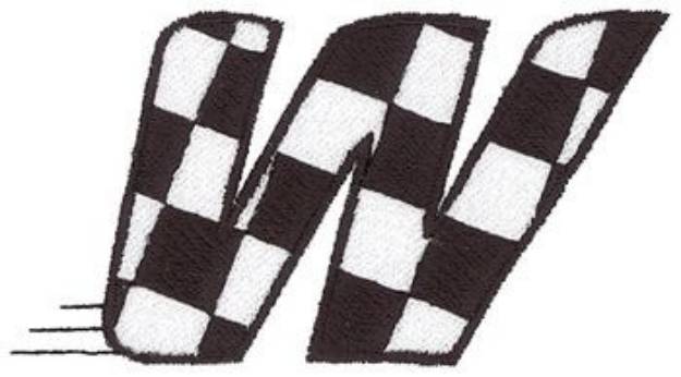 Picture of Checkered Flag W Machine Embroidery Design