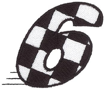 Checkered Flag 6 Machine Embroidery Design
