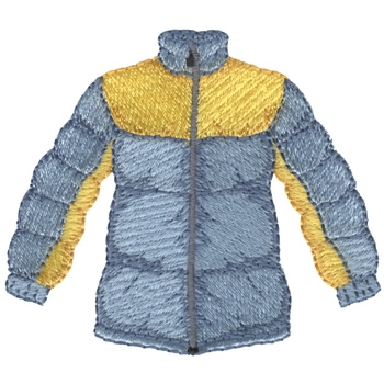 Ski Jacket Machine Embroidery Design