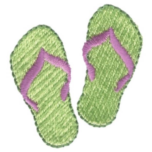 Picture of Flip Flops Machine Embroidery Design