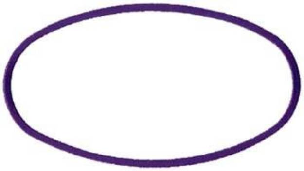 Picture of Oval Outline Machine Embroidery Design