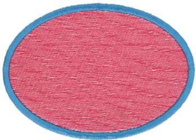 Picture of Filled Oval Machine Embroidery Design