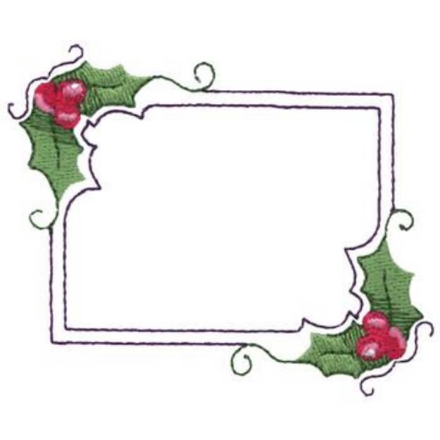 Picture of Holly Border Machine Embroidery Design