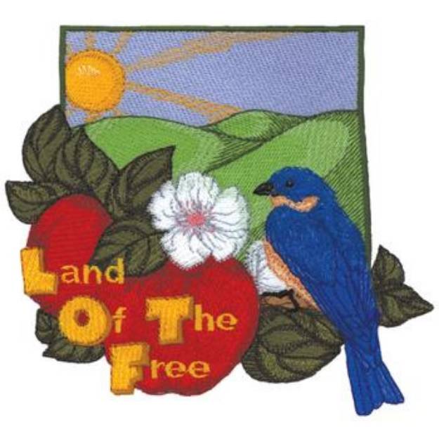 Picture of Land Of The Free Machine Embroidery Design