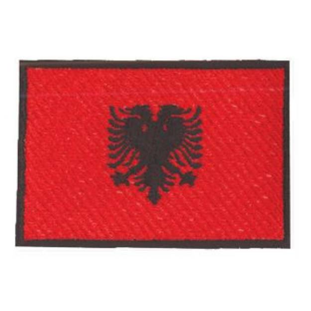 Picture of Albania Flag Machine Embroidery Design