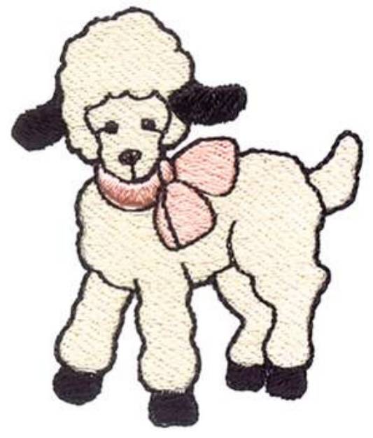 Picture of Lamb Machine Embroidery Design