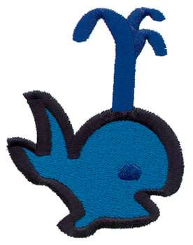 Blue Whale Machine Embroidery Design