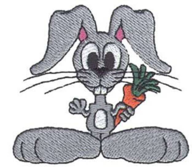 Picture of Big Foot Bunny Machine Embroidery Design