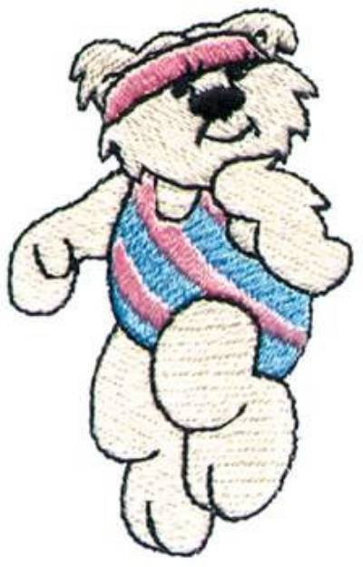 Picture of Aerobic Bear Machine Embroidery Design