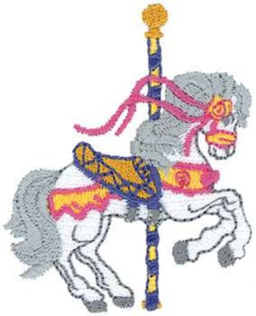 Picture of Carousel Horse Machine Embroidery Design