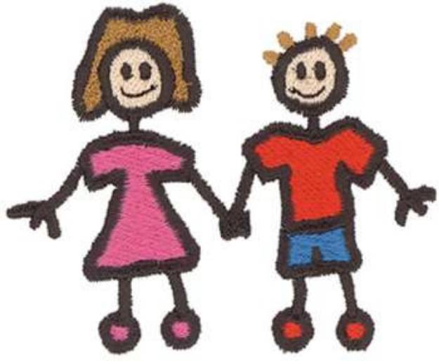 Picture of Stick Dating Teens Machine Embroidery Design