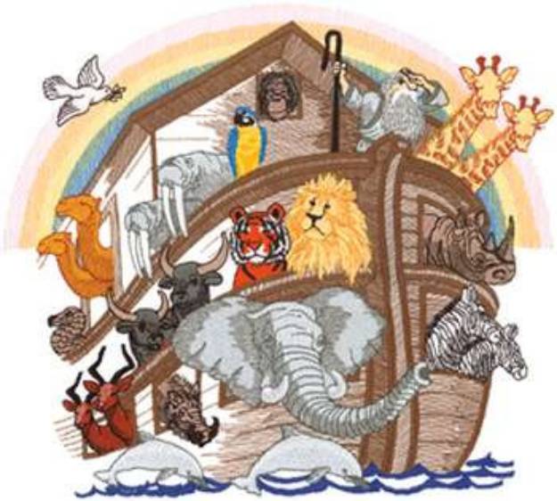 Picture of Noahs Ark Machine Embroidery Design