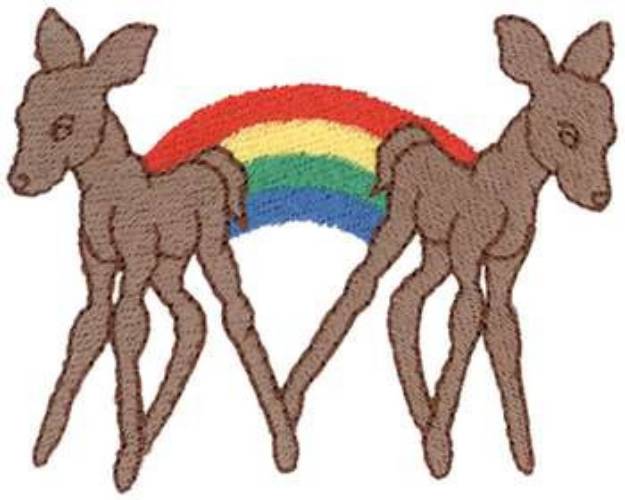 Picture of Fawns Machine Embroidery Design