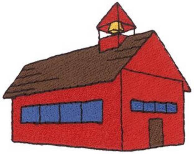 Picture of Schoolhouse Machine Embroidery Design