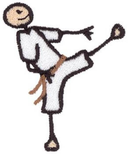 Picture of Karate Machine Embroidery Design