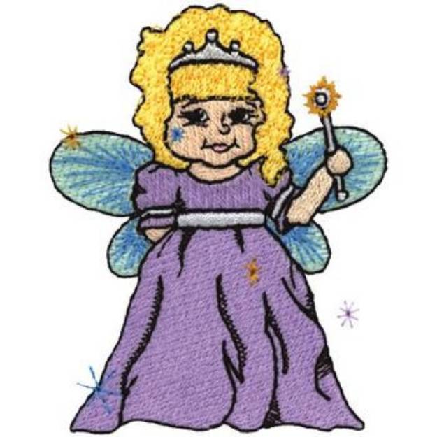 Picture of Fairy Girl Machine Embroidery Design