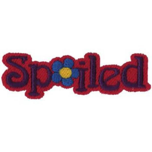 Picture of Spoiled Machine Embroidery Design