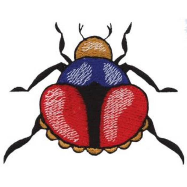 Picture of Beetle Machine Embroidery Design