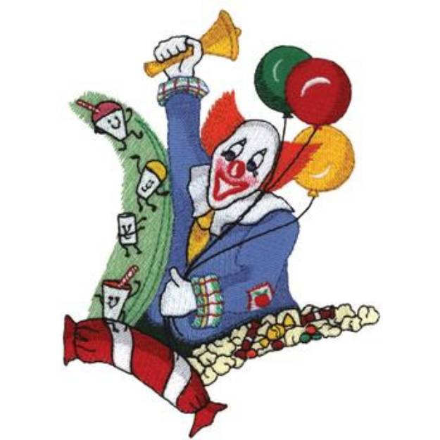 Picture of Clown Carnival 1 Machine Embroidery Design