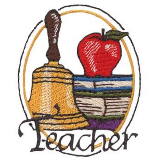 Picture of Teacher Design Machine Embroidery Design