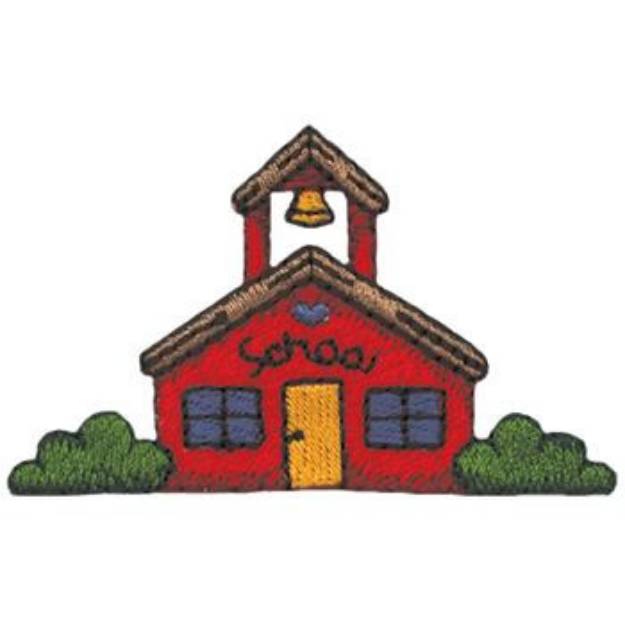 Picture of Schoolhouse Machine Embroidery Design