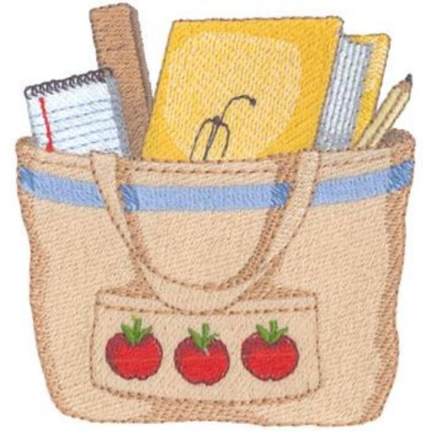 Picture of Teachers Tote Machine Embroidery Design