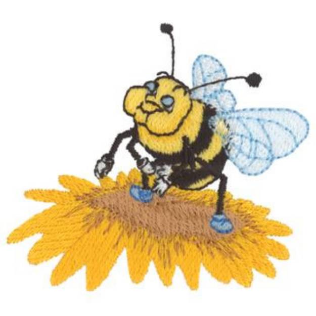 Picture of Bumble Bee Machine Embroidery Design