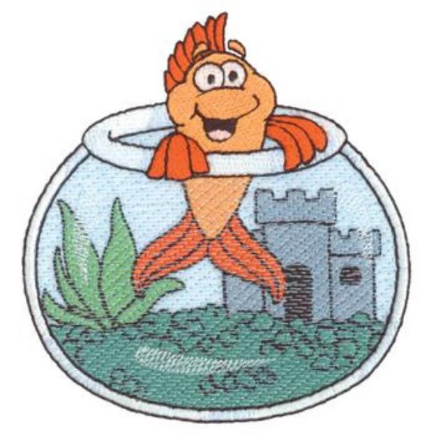 Picture of Fishbowl Machine Embroidery Design