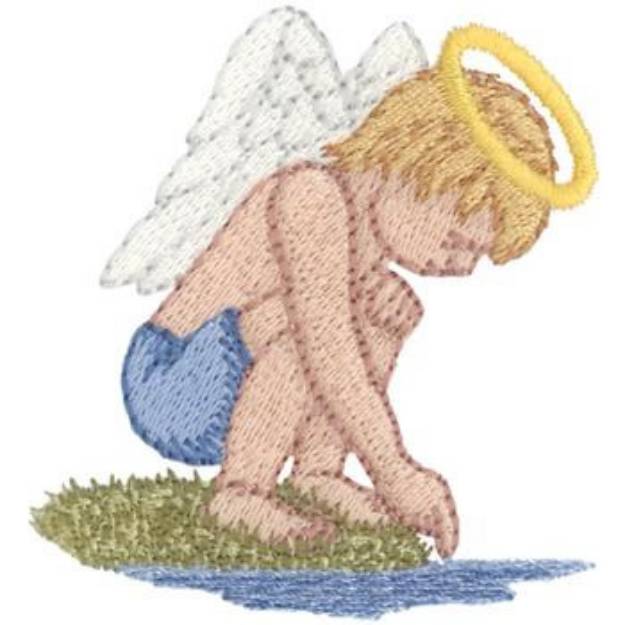 Picture of Boy Angel Machine Embroidery Design