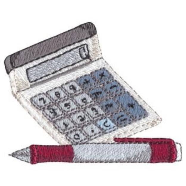 Picture of Calculator Machine Embroidery Design