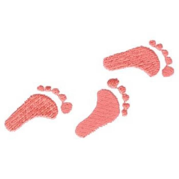 Picture of Footprints Machine Embroidery Design