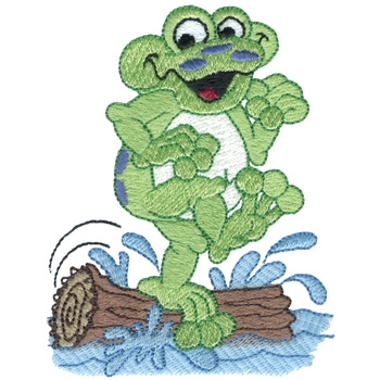 Frogger-size Machine Embroidery Design