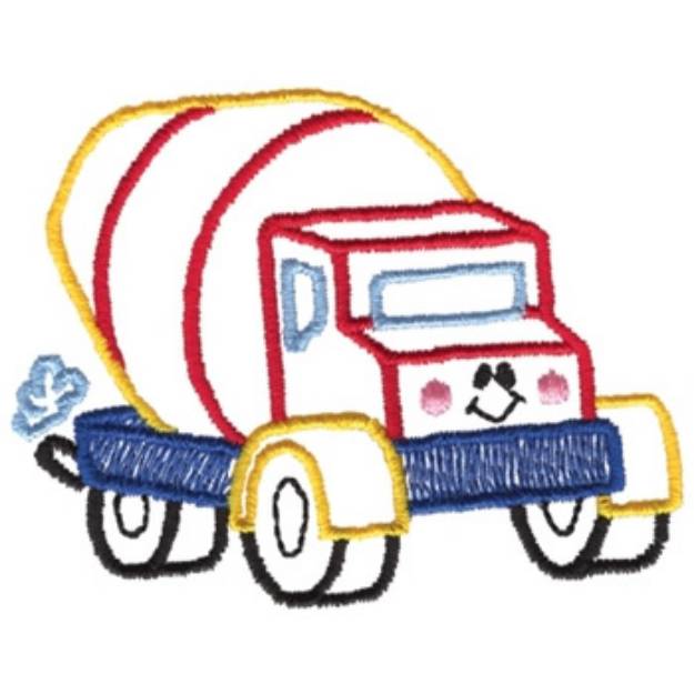 Picture of Cement Truck Machine Embroidery Design