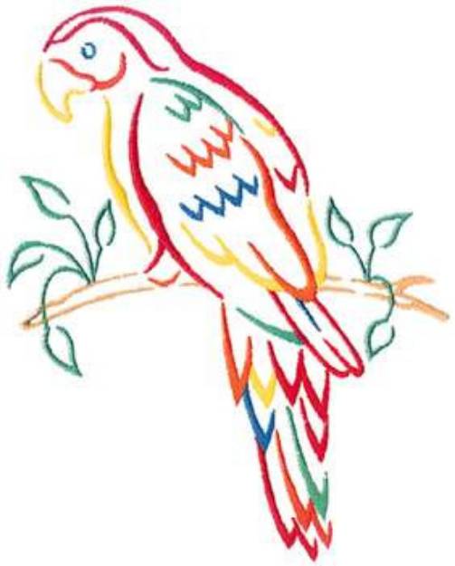 Picture of Small Parrot Machine Embroidery Design