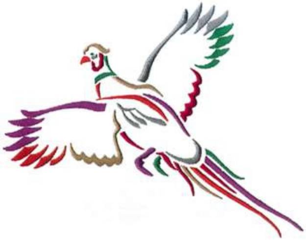 Picture of Small Pheasant Machine Embroidery Design