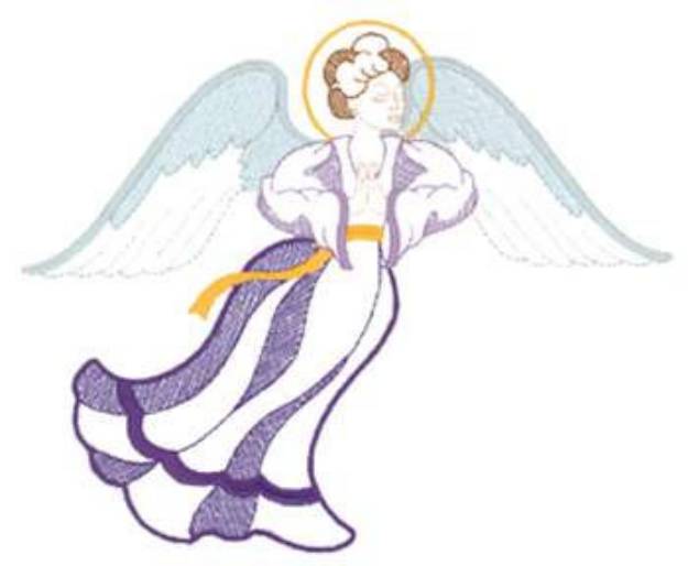 Picture of Small Angel Machine Embroidery Design