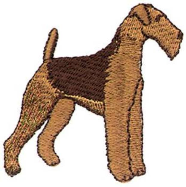 Picture of Airedale Machine Embroidery Design