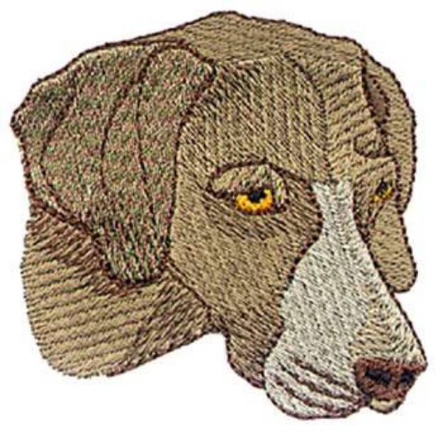 Picture of Weimaraner Head Machine Embroidery Design