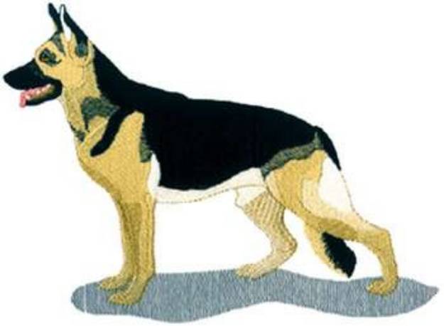 Picture of German Shepherd Machine Embroidery Design