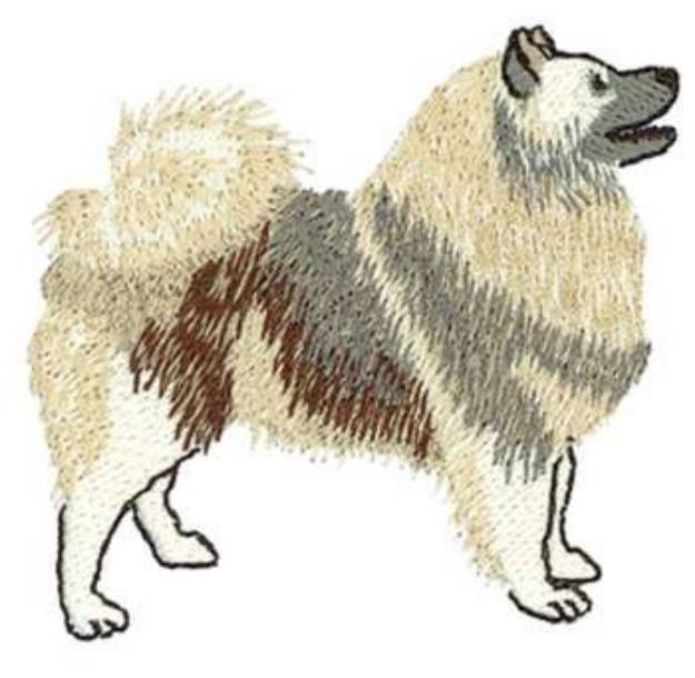 Picture of Keeshond Machine Embroidery Design