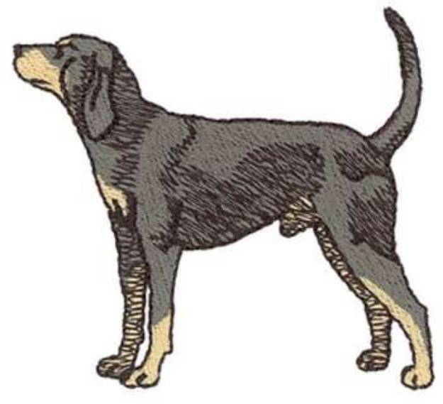 Picture of Coonhound Machine Embroidery Design