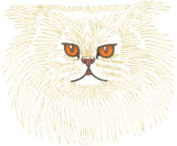 Persian Cat Machine Embroidery Design