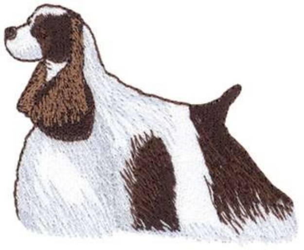 Picture of Parti Cocker Spaniel Machine Embroidery Design