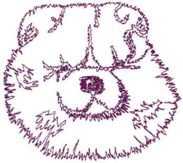 Picture of Chow Chow Machine Embroidery Design