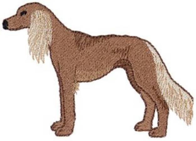 Picture of Saluki Machine Embroidery Design