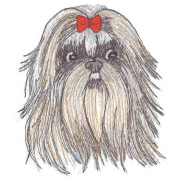 Picture of Shih Tzu Machine Embroidery Design